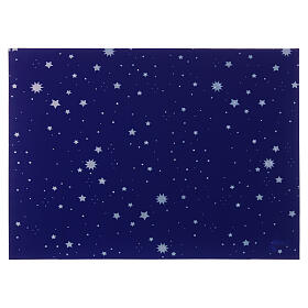 Cenário iluminado para presépio 65x90 cm céu estrelado