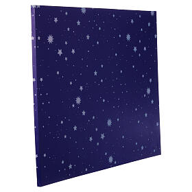 Cenário iluminado para presépio 65x90 cm céu estrelado