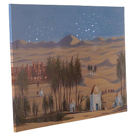 Sfondo presepe luminoso 65x90 cm paesaggio desertico 