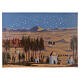 Sfondo presepe luminoso 65x90 cm paesaggio desertico  s1