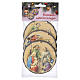 Décorations SET 3 pièces pour arbre en MDF Sainte Famille 9 cm s6