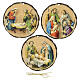 Holy Family Christmas Ornament Set of 3 in MDF, 9 cm s1
