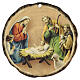 Holy Family Christmas Ornament Set of 3 in MDF, 9 cm s2