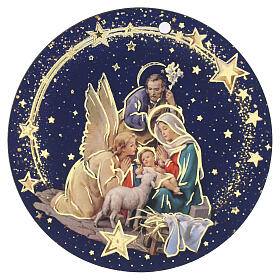 Weihnachtsbaum-Anhänger Heilige Familie – Set 3 Stück, MDF, 9 cm