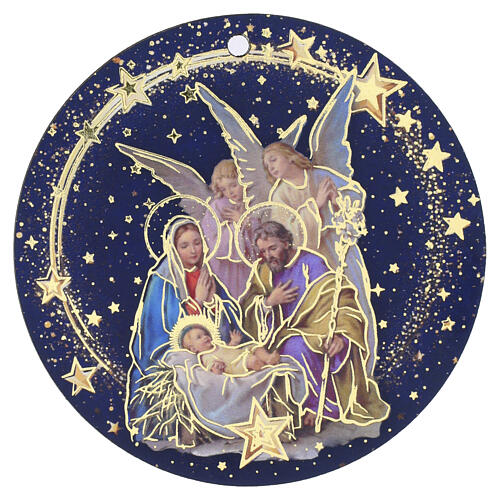 Weihnachtsbaum-Anhänger Heilige Familie – Set 3 Stück, MDF, 9 cm 4