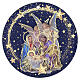 Christmas Tree Holy Family Ornaments Set 3 pcs in MDF, 9 cm s4