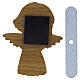Magnete sagomato angioletto con stellina mdf s4