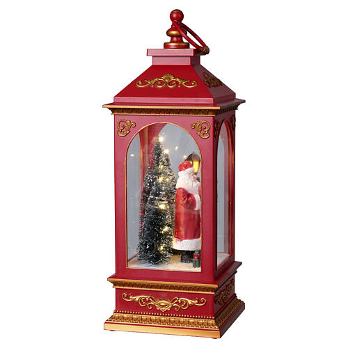 Lanterne décorative de Noël avec Père Noël lumières LED 40x15 cm Bagutta Tendence 5