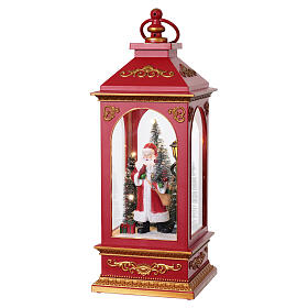 Christmas Lantern with LED Santa Claus Lights 40x15cm by Bagutta Tendence