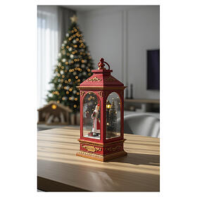 Christmas Lantern with LED Santa Claus Lights 40x15cm by Bagutta Tendence