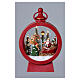 Circle lantern with Santa Claus on his leigh, 16x4 in, Bagutta Tendence s4
