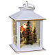White Christmas lantern with carol singers and illumination, 8x4 in, Bagutta Tendence s6