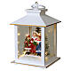 White Christmas lantern with carolers and lighting 20x10cm Bagutta Tendence s3