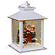 White Christmas lantern with carolers and lighting 20x10cm Bagutta Tendence s4