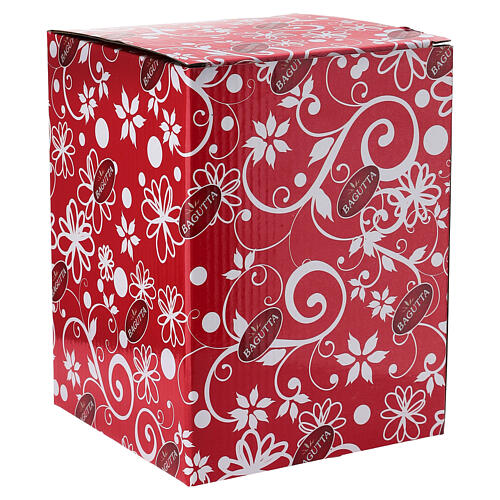 Lanterna natalizia rossa con Babbo natale e alberi 20x10cm Bagutta Tendence 7