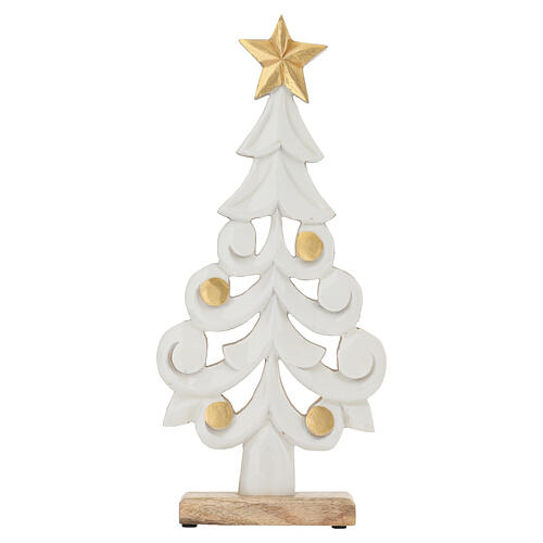 Árbol navideño de madera de mango y esmalte 45cm Bagutta Tendence 1