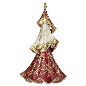 Enamelled metal and capiz mother-of-pearl Christmas tree by Bagutta Tendence, 18 in