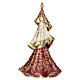 Enamelled metal and capiz mother-of-pearl Christmas tree by Bagutta Tendence, 18 in s1