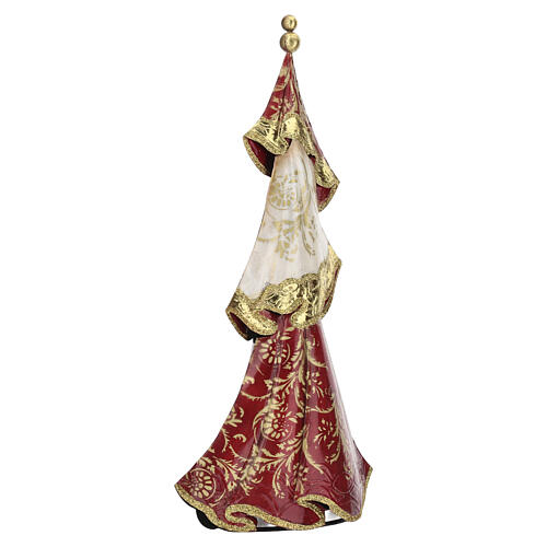 Enameled Metal and Capiz Mother-of-Pearl Christmas Tree, Bagutta Tendence 45cm 3