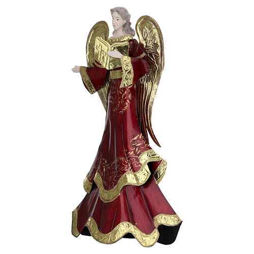 Christmas angel with draped metal gown, 22 in, Bagutta Tendence 3