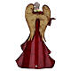 Christmas angel with draped metal gown, 22 in, Bagutta Tendence s4