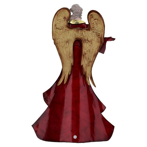 Ange de Noël avec vêtement drapé en métal 55 cm Bagutta Tendence 4