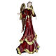 Anjo natalício com roupa drapeada em metal 55 cm Bagutta Tendence s2