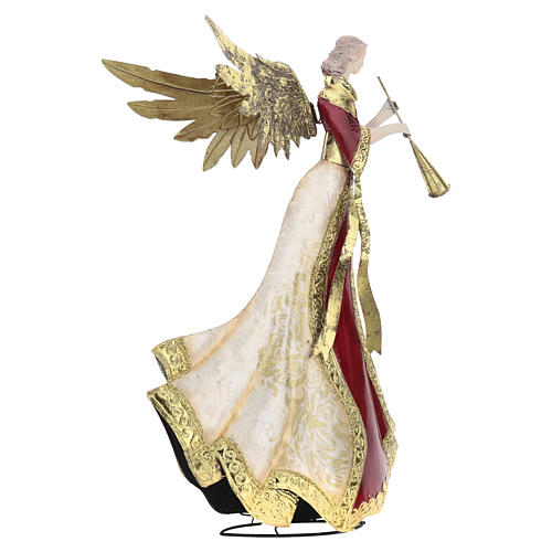 Pair of angels with trumpets 46cm in metal by Bagutta Tendence 4