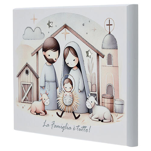 Thilia panel, 6x8 in, stylised Holy Family 3