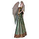 Ángel de Navidad 40 cm estilizado con paloma belén metálico s3