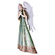 Stylized Christmas angel with dove, 40 cm metal nativity s5