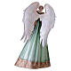 Stylized Christmas angel with dove, 40 cm metal nativity s6