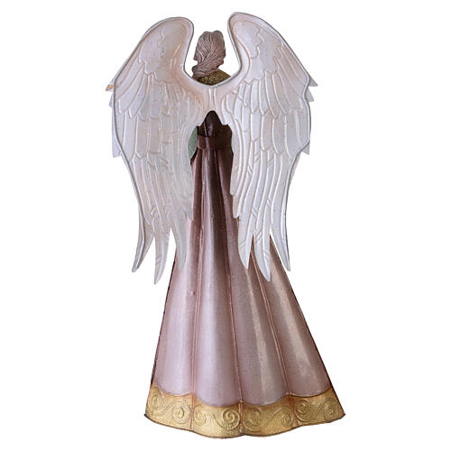 Stylised Christmas angel with joined hands, 16 in, metal Nativity figure 5
