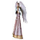 Ángel de Navidad 40 cm estilizado con manos juntas belén metálico s3
