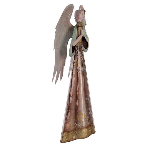 Ange de Noël stylisé avec mains jointes, 40 cm, crèche, métal 4