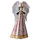 Stylized metal Christmas angel with joined hands for nativity, 40 cm s1