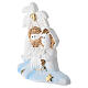 Resin Holy Family set with palm, 10 cm s2