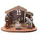Wooden Nativity with stable and star of Bethlehem, 2 in s1