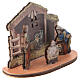 Wooden Nativity Scene 5 cm with Stable and Star of Bethlehem s3