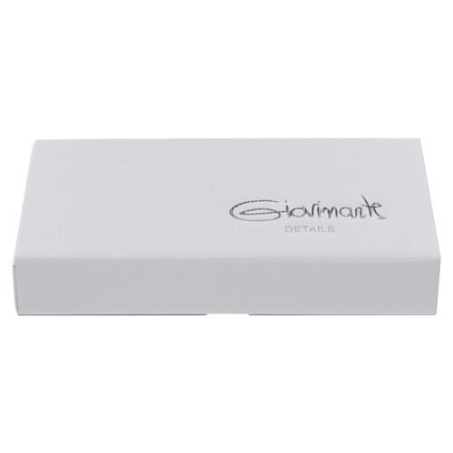 Szopka z żywicy biała, z tłem tortora, stylizowana stajenka w reliefie - 10 x 5 x 5 cm 6