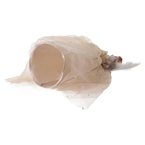 Christmas tree topper: fabric angel, 20x12 in 6