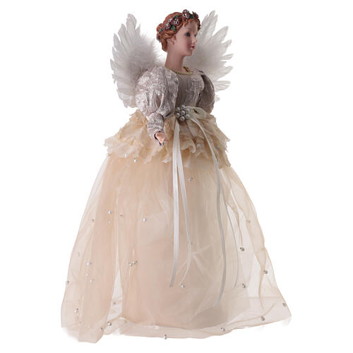 Ponteira Anjo de Natal em tecido 50x30 cm 4