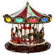 Christmas carousel with LED lights and motion, 18x16 in s4