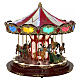 Carrusel navideño 45x40 cm luces led y movimiento s1