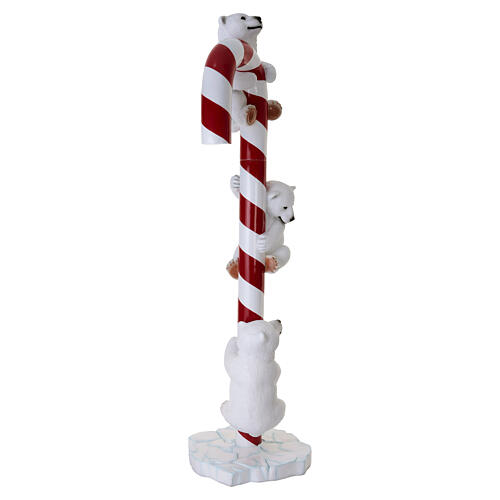 Christmas candy cane with polar bears, 95 in 10