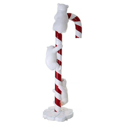 Bastón de caramelo navideño con osos polares 240 cm 8