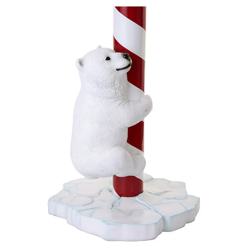 Bâton de sucre d'orge de Noël avec ours polaires 240 cm 9