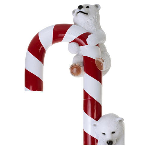 Świąteczna laska cukrowa z niedźwiedziami polarnymi, 240cm 5