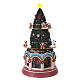 Árbol navideño con tres escenas animadas y led 50x30 cm s8