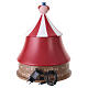 Big-top circus carousel for Christmas village with LED lights and movement, 18x14 in s6
